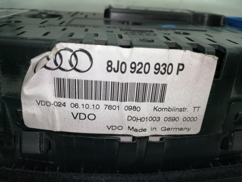 Recambio de cuadro instrumentos para audi tt (8j3/8j9) 2.0 tfsi coupe referencia OEM IAM 8J0920930P  