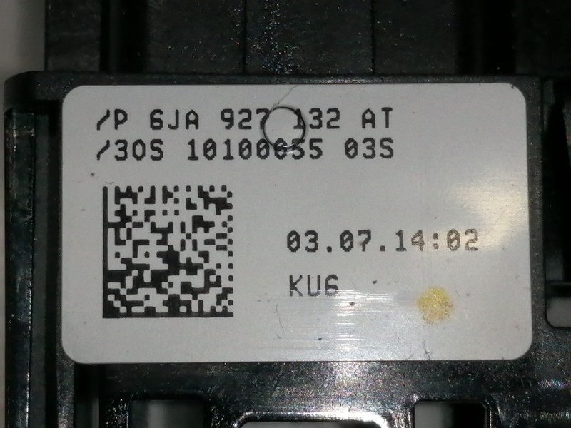 Recambio de mando multifuncion para seat toledo (kg3) reference referencia OEM IAM 6JA927132AT 10100005503S 10207305