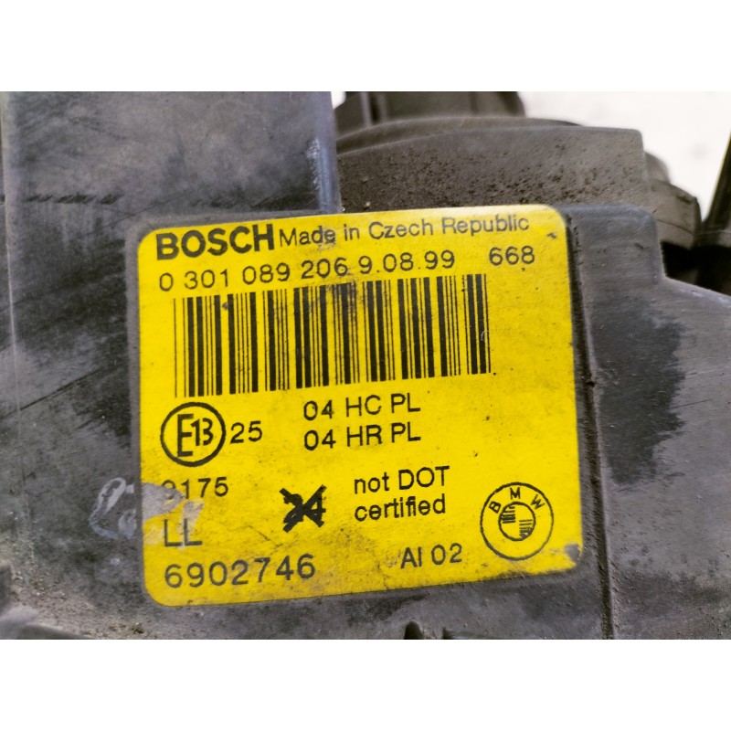 Recambio de faro derecho para bmw serie 3 berlina (e46) 320d referencia OEM IAM 0301089206 6902746 