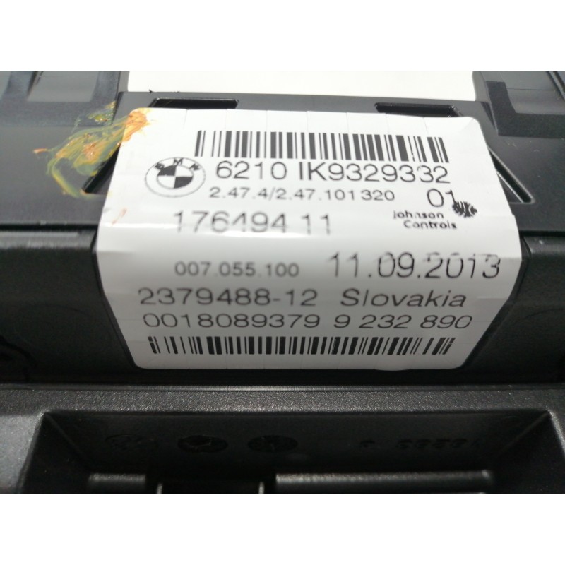 Recambio de cuadro instrumentos para bmw x3 (f25) xdrive 20d referencia OEM IAM 6210IK9329332 237948812 17649411