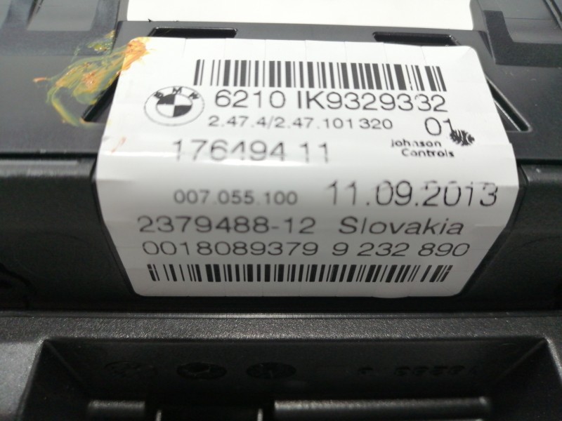 Recambio de cuadro instrumentos para bmw x3 (f25) xdrive 20d referencia OEM IAM 6210IK9329332 237948812 17649411
