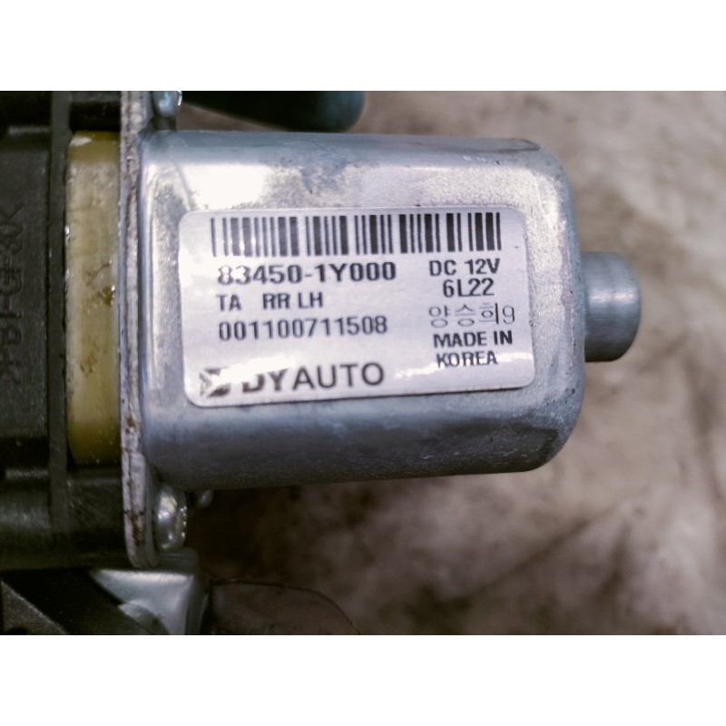 Recambio de elevalunas trasero izquierdo para kia picanto (ja) 1.0 cat referencia OEM IAM 83450 001100711508 1Y000 16K29 0652 2 