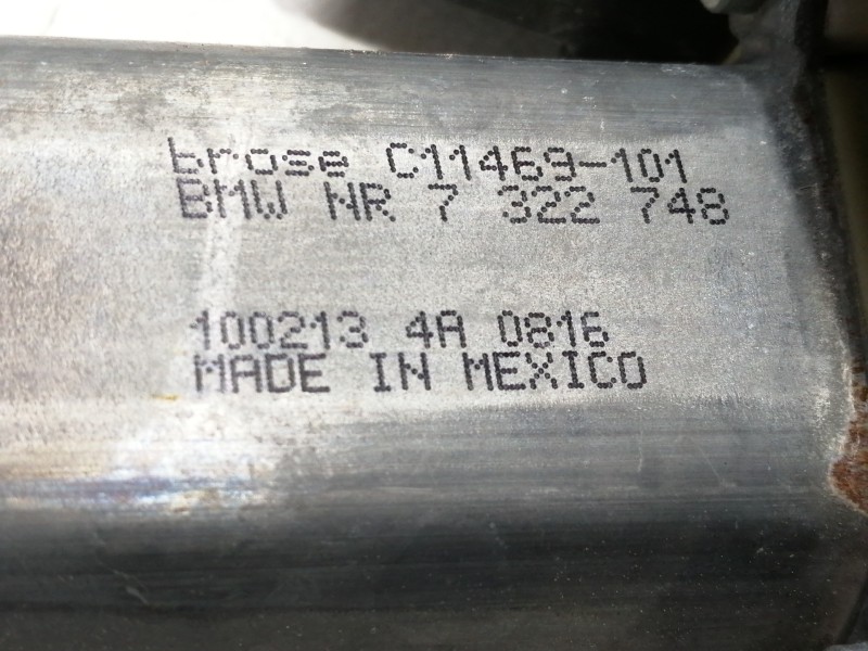 Recambio de elevalunas delantero derecho para bmw x3 (f25) xdrive 20d referencia OEM IAM 7344670S  