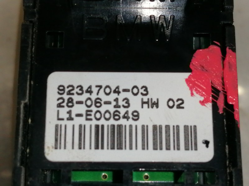 Recambio de mando elevalunas trasero izquierdo para bmw x3 (f25) xdrive 20d referencia OEM IAM 923470403  