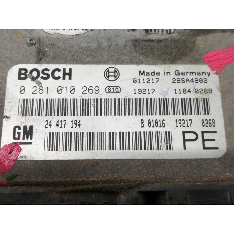 Recambio de centralita motor uce para opel vectra b berlina comfort referencia OEM IAM 0281010269  