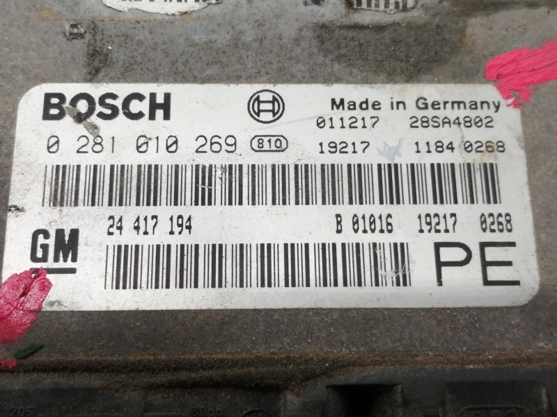 Recambio de centralita motor uce para opel vectra b berlina comfort referencia OEM IAM 0281010269  