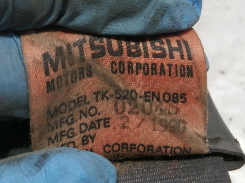 Recambio de cinturon seguridad trasero derecho para mitsubishi montero (l040) 2500 td (2-ptas.) referencia OEM IAM TK520EN08 TK5