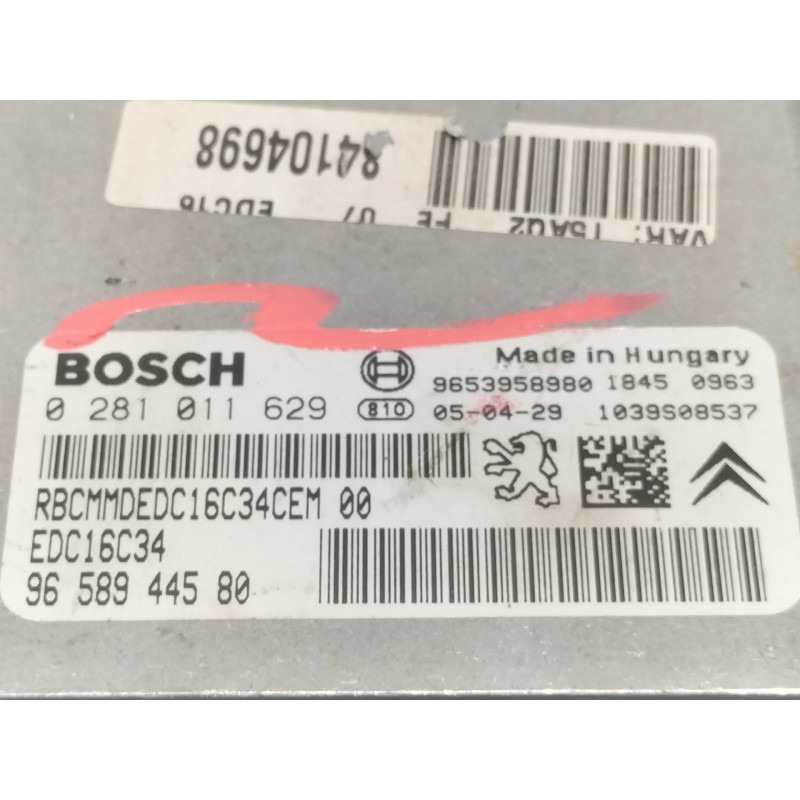 Recambio de centralita motor uce para peugeot 307 berlina (s2) xs referencia OEM IAM 9658944580  