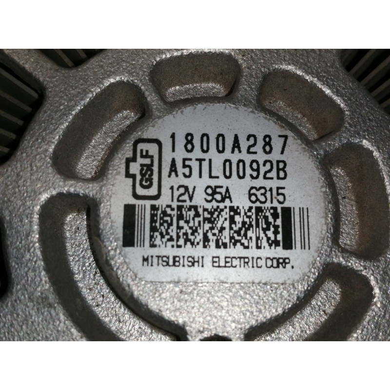 Recambio de alternador para mitsubishi asx (ga0w) motion 2wd referencia OEM IAM 1800A287 A5TL0092B 