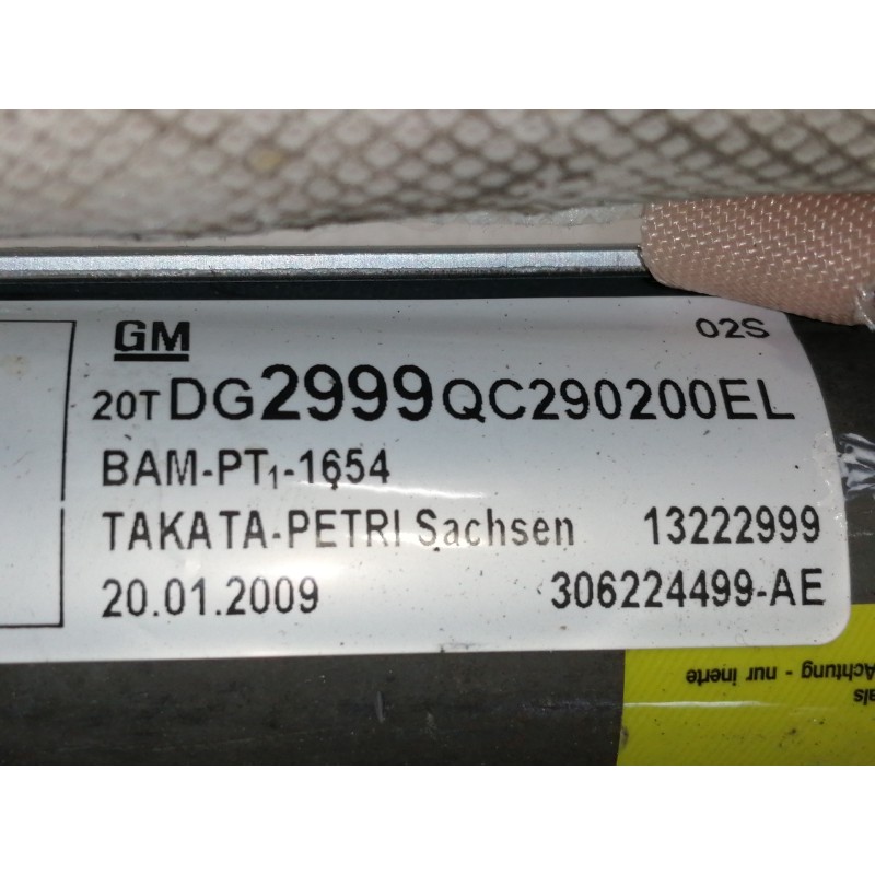 Recambio de airbag cortina delantero derecho para opel insignia berlina cosmo referencia OEM IAM 13222999  