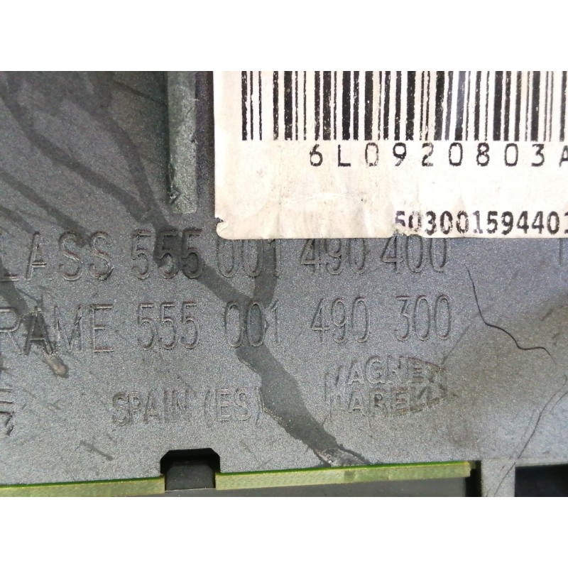 Recambio de cuadro instrumentos para seat ibiza (6l1) cool referencia OEM IAM 6L0920803A 503001594401 555001490400 555001490300