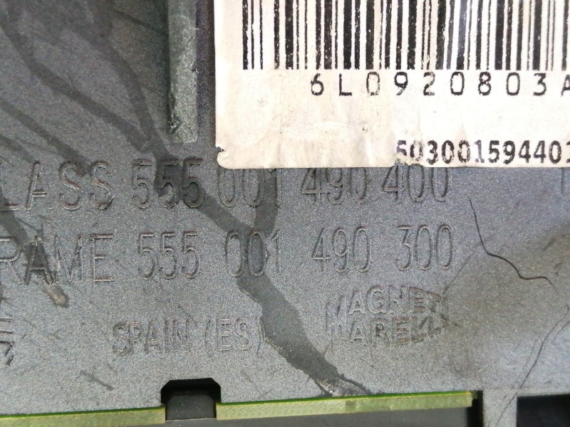 Recambio de cuadro instrumentos para seat ibiza (6l1) cool referencia OEM IAM 6L0920803A 503001594401 555001490400 555001490300