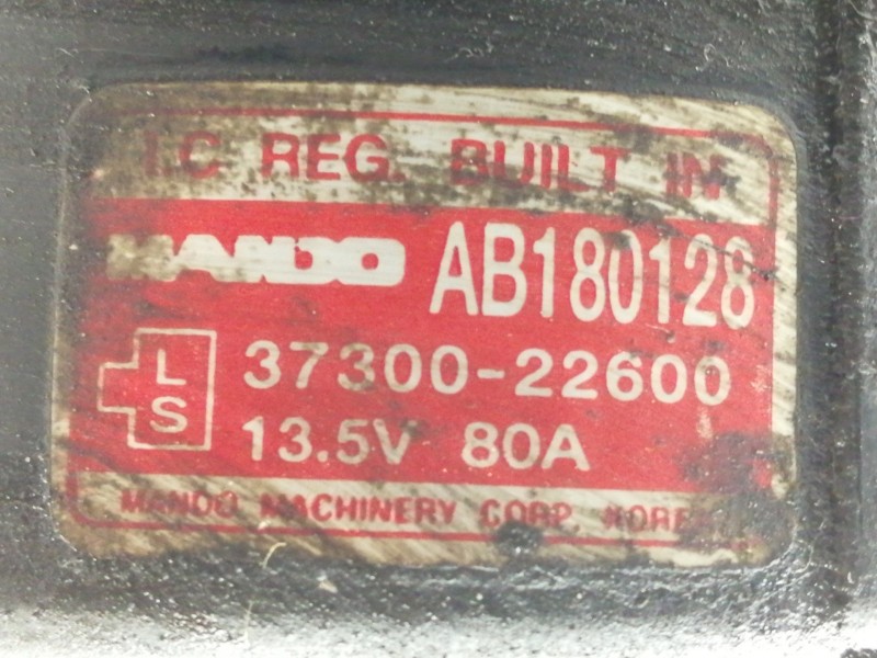 Recambio de alternador para hyundai accent (lc) 1.3 cat referencia OEM IAM AB180128  