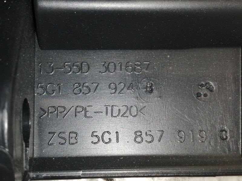 Recambio de guantera para volkswagen golf vii lim. (bq1) advance referencia OEM IAM 5G1857924B 5G1857919C 1355D301687 