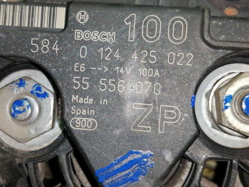 Recambio de alternador para opel meriva cosmo referencia OEM IAM 0124425022  