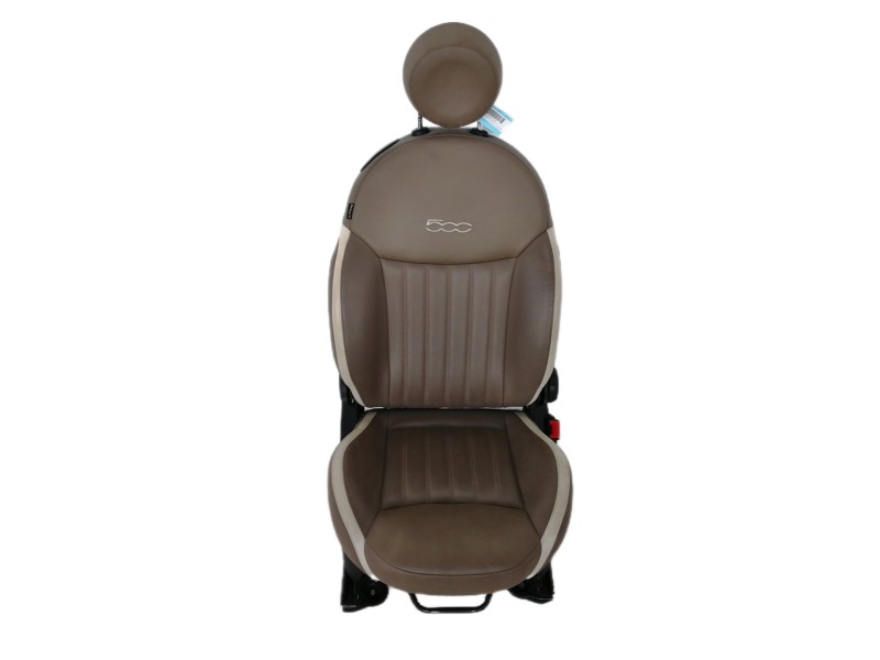 Recambio de asiento delantero derecho para fiat 500 cabrio (150) lounge referencia OEM IAM PIEL  