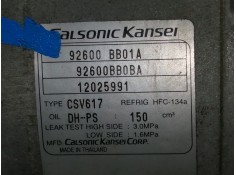 Recambio de compresor aire acondicionado para nissan qashqai (j10) visia referencia OEM IAM 92600BB01A 92600BB0BA 12025991 2