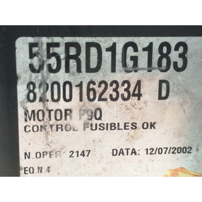 Recambio de caja reles / fusibles para renault laguna ii (bg0) authentique referencia OEM IAM 8200162334D  