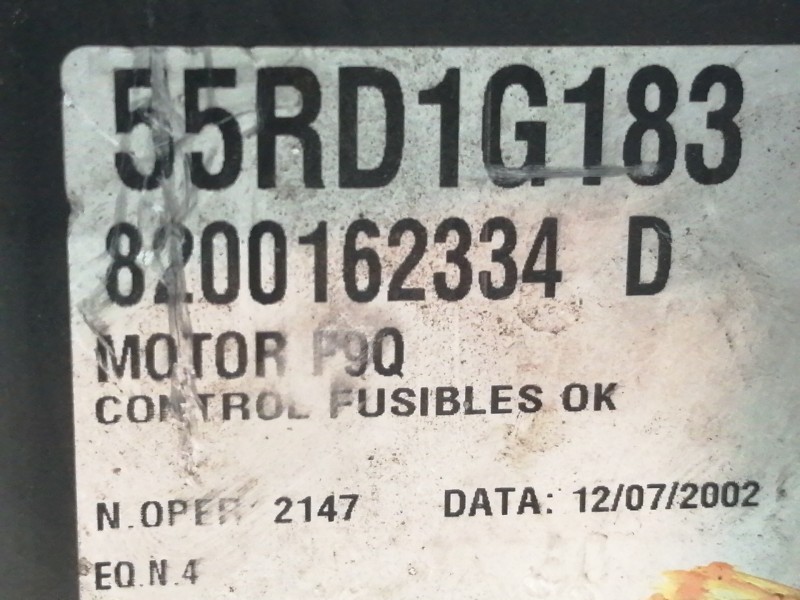 Recambio de caja reles / fusibles para renault laguna ii (bg0) authentique referencia OEM IAM 8200162334D  