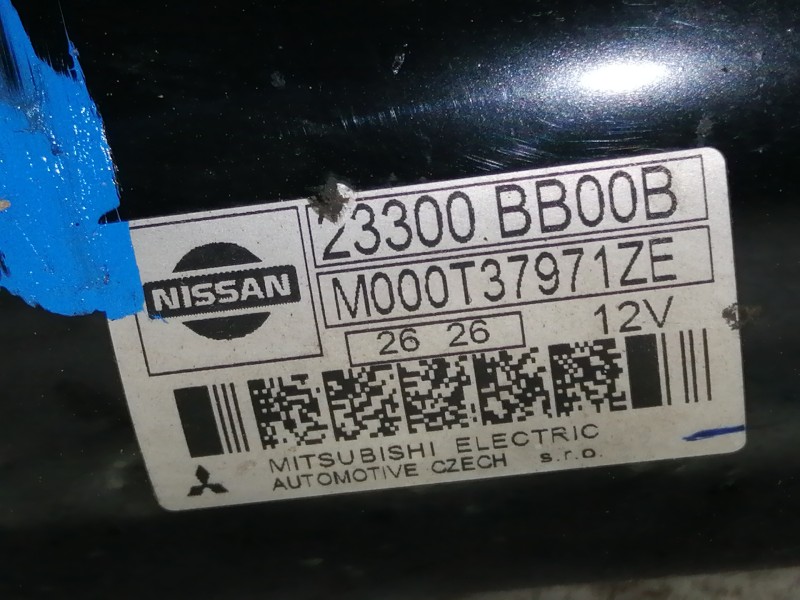 Recambio de motor arranque para nissan qashqai (j10) visia referencia OEM IAM M000T37971ZE 23300BB00B 