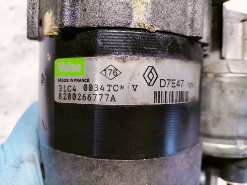 Recambio de motor arranque para renault megane ii berlina 5p dynamique referencia OEM IAM 8200266777A 31C40034TC D7E47 