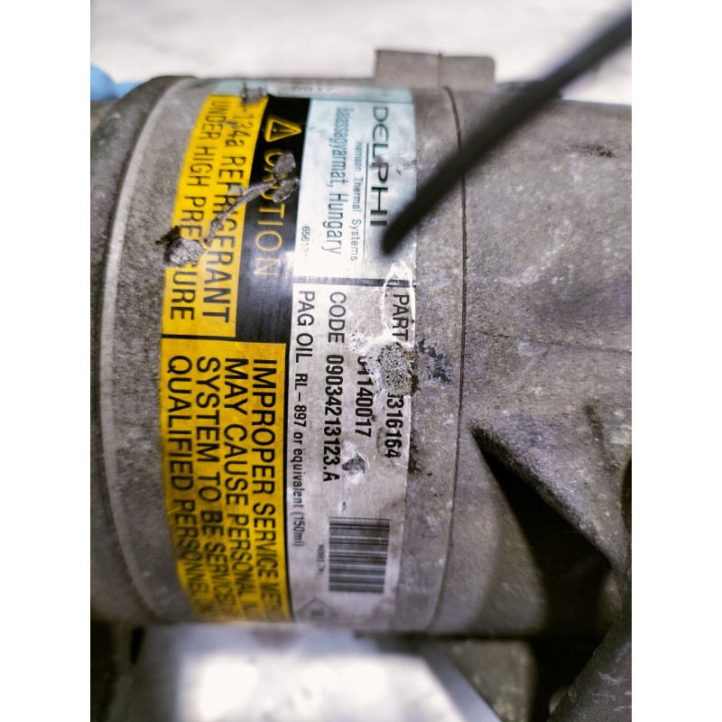Recambio de compresor aire acondicionado para renault megane ii berlina 5p dynamique referencia OEM IAM 01140017 09034213123A 