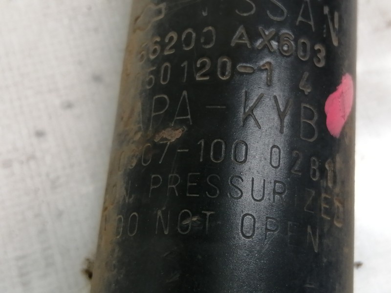 Recambio de amortiguador trasero derecho para nissan micra (k12e) acenta referencia OEM IAM 56200AX603  