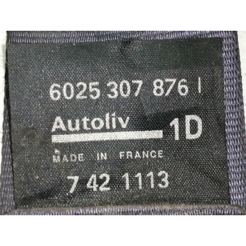 Recambio de cinturon seguridad delantero derecho para renault espace /grand espace (je0) 2.2 dtespace 2001 (je0e/h) referencia O