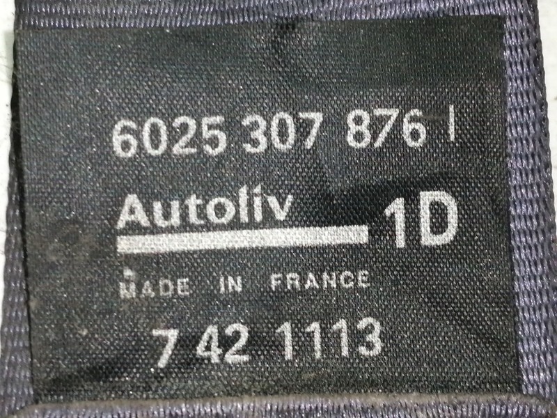 Recambio de cinturon seguridad delantero derecho para renault espace /grand espace (je0) 2.2 dtespace 2001 (je0e/h) referencia O