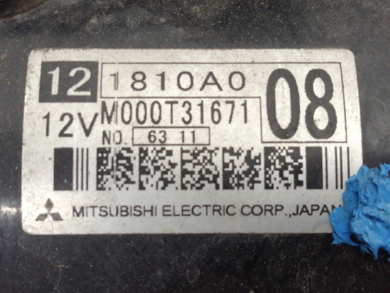 Recambio de motor arranque para mitsubishi asx (ga0w) motion 2wd referencia OEM IAM 1810A008 M000T31671 121810A008