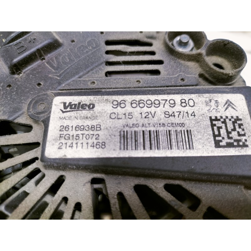Recambio de alternador para citroën c4 lim. business referencia OEM IAM 9666997980 2616938B FG15T072 214111468 