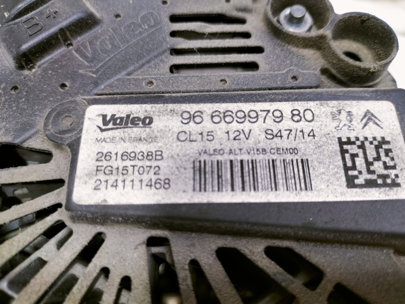 Recambio de alternador para citroën c4 lim. business referencia OEM IAM 9666997980 2616938B FG15T072 214111468 