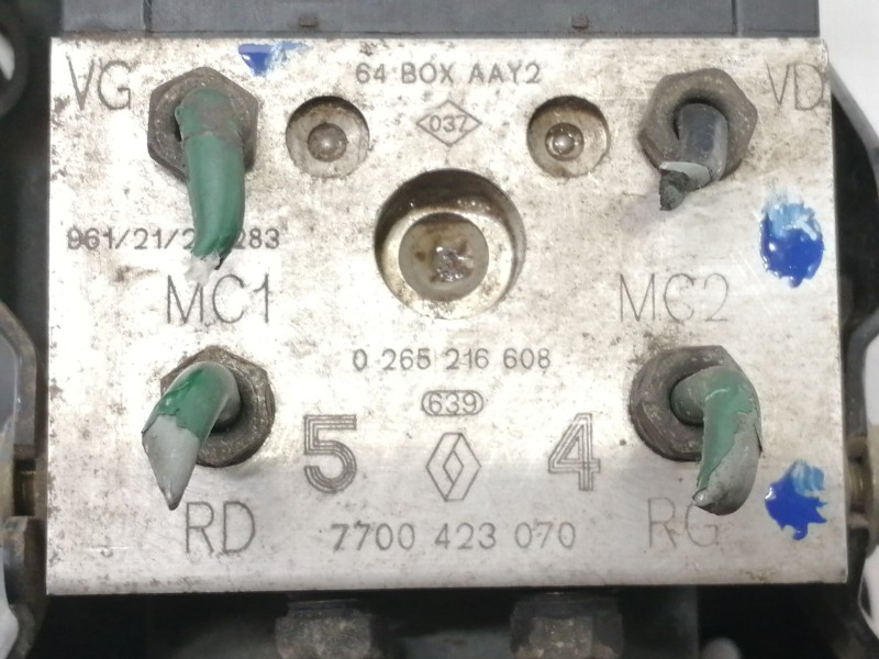Recambio de abs para renault scenic (ja..) 1.9 dti rxe referencia OEM IAM 0265216608 7700423070 