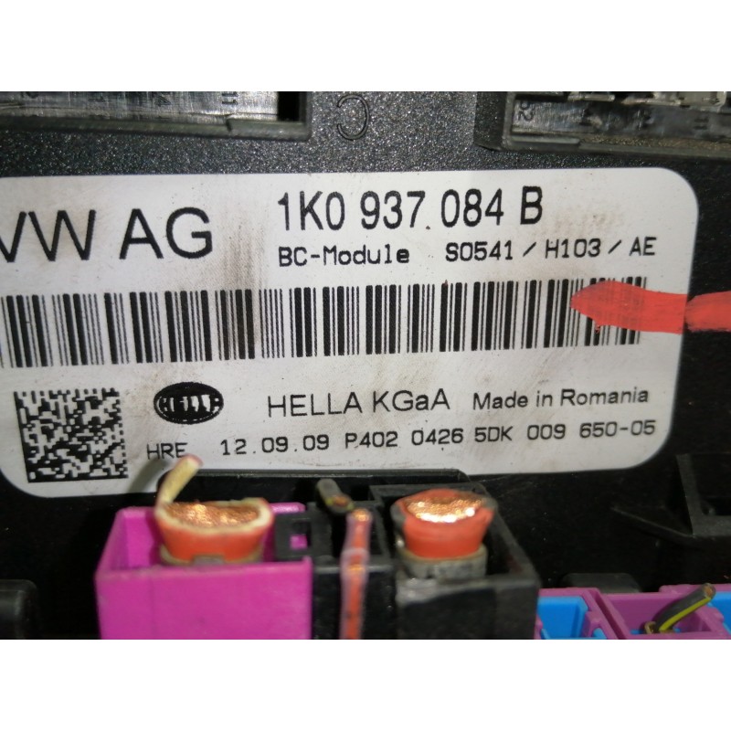 Recambio de caja reles / fusibles para volkswagen golf vi (5k1) advance referencia OEM IAM 1K0937084B 5DK00965005 
