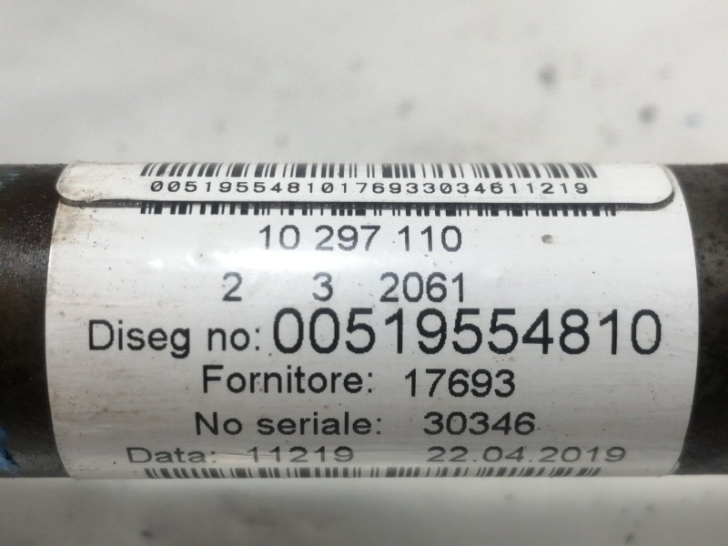 Recambio de transmision delantera izquierda para fiat 500 cabrio (150) lounge referencia OEM IAM 00519554810 10297110 
