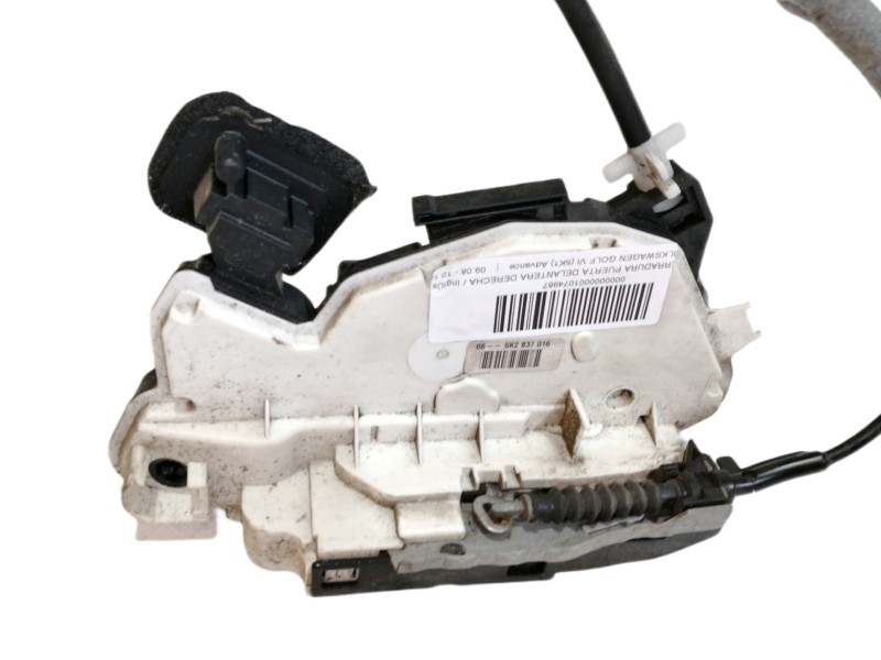 Recambio de cerradura puerta delantera derecha para volkswagen golf vi (5k1) advance referencia OEM IAM 5K2837016  