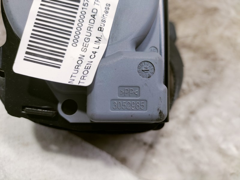 Recambio de cinturon seguridad trasero izquierdo para citroën c4 lim. business referencia OEM IAM 3052985 96871541XX 5032HA51JM 