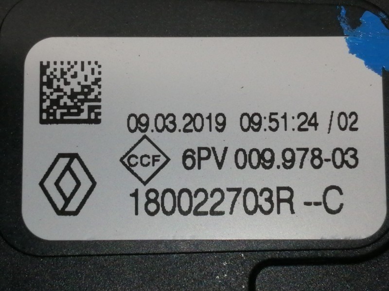 Recambio de potenciometro pedal para dacia sandero stepway referencia OEM IAM 6PV00997803 180022703RC 