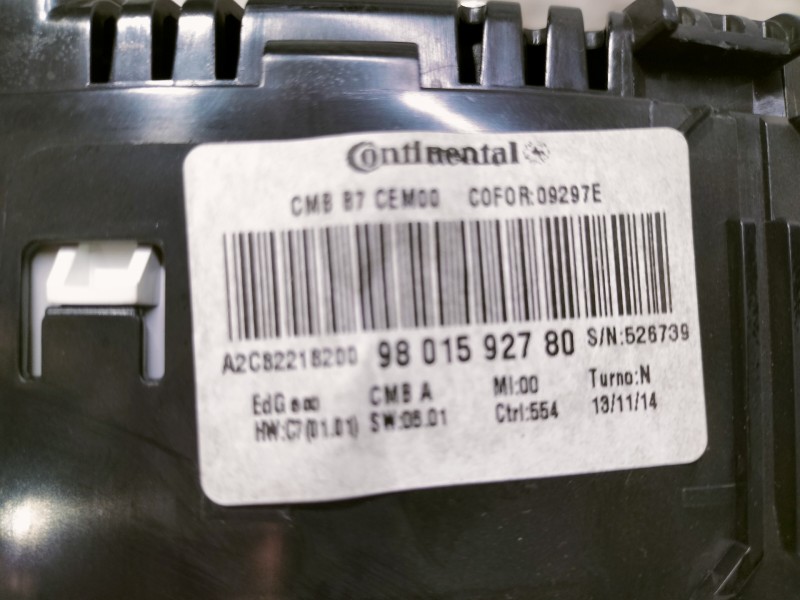 Recambio de cuadro instrumentos para citroën c4 lim. business referencia OEM IAM 9801592780 A2C8221 526739 A2C82218200 A2C805284