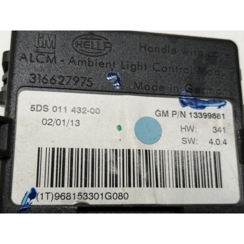 Recambio de modulo electronico para opel adam glam ecoflex referencia OEM IAM 329510614  