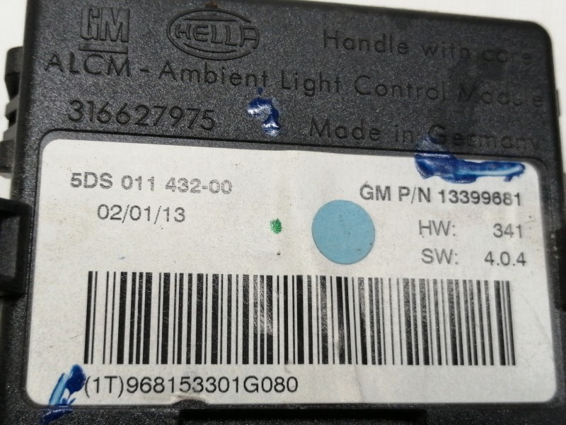 Recambio de modulo electronico para opel adam glam ecoflex referencia OEM IAM 329510614  