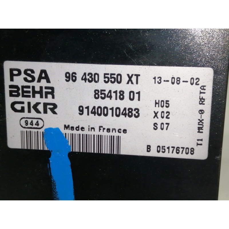Recambio de mando calefaccion / aire acondicionado para peugeot 206 berlina xt referencia OEM IAM 96430550XT 96430550 / 8541801 