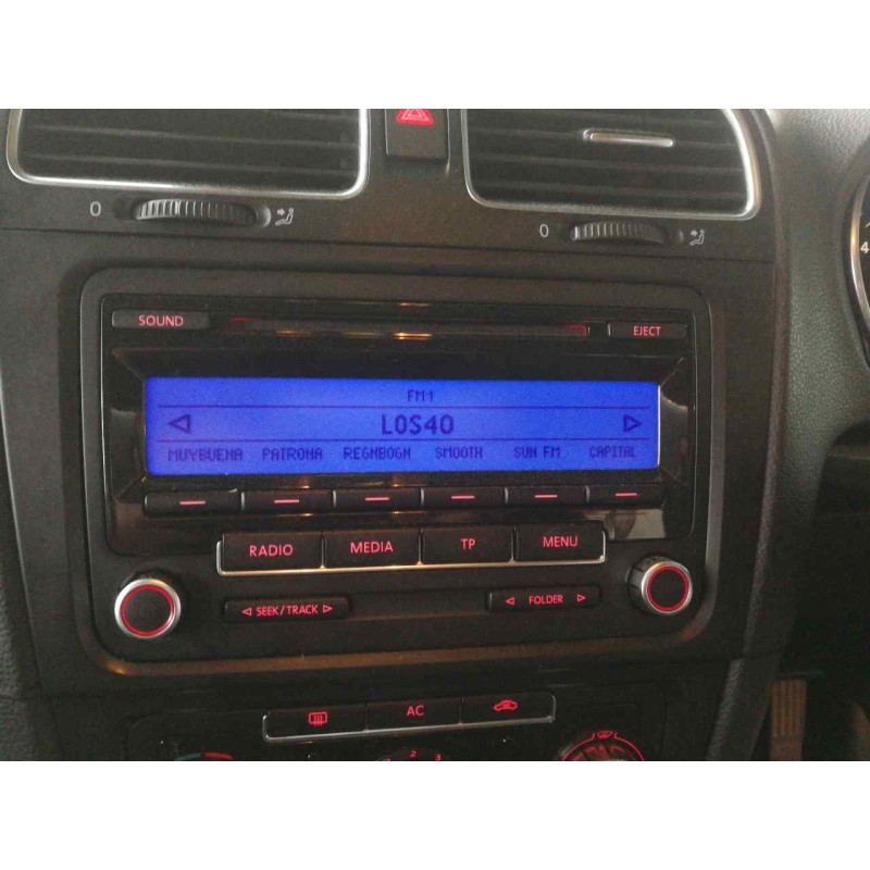 Recambio de sistema audio / radio cd para volkswagen golf vi (5k1) advance referencia OEM IAM 1K0035186AA  