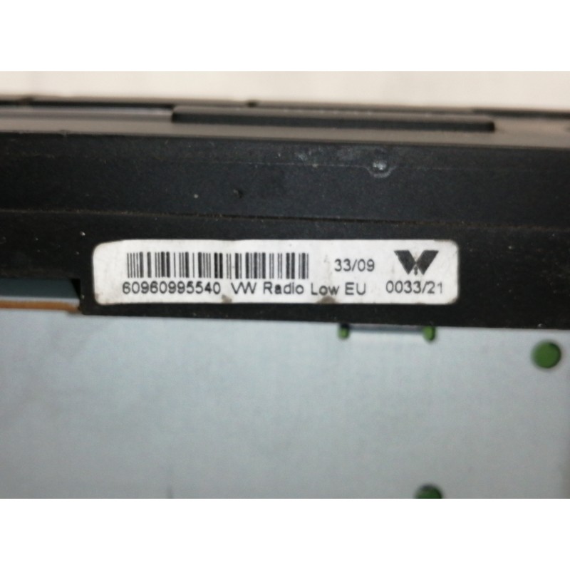 Recambio de sistema audio / radio cd para volkswagen golf vi (5k1) advance referencia OEM IAM 1K0035186AA  