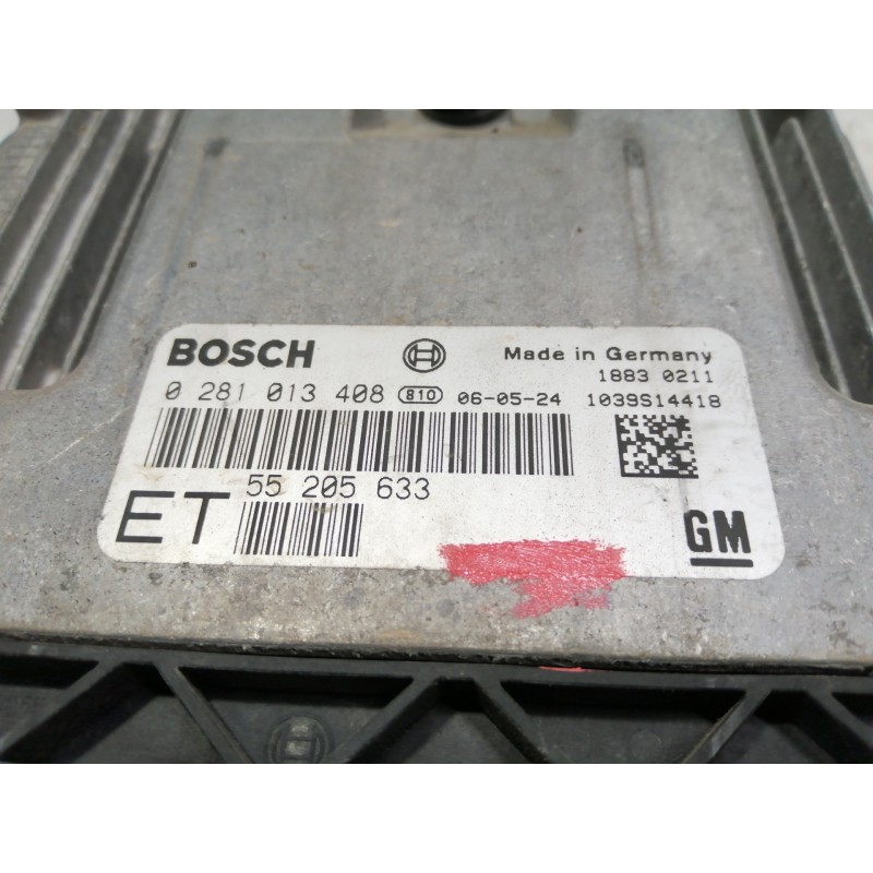 Recambio de centralita motor uce para opel vectra c berlina cosmo referencia OEM IAM 0281013408 1039S14418 55205633 