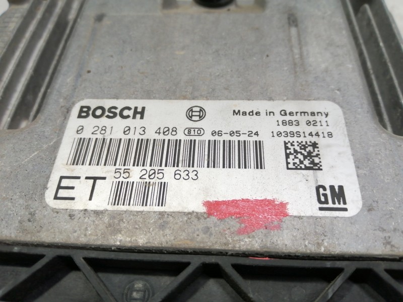 Recambio de centralita motor uce para opel vectra c berlina cosmo referencia OEM IAM 0281013408 1039S14418 55205633 