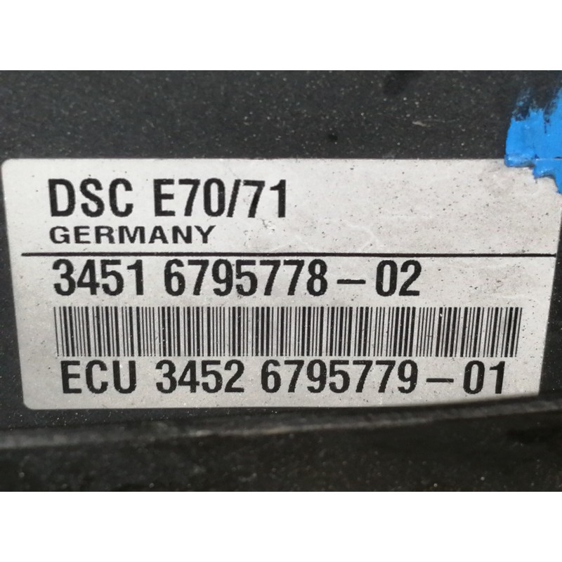 Recambio de abs para bmw x5 (e70) xdrive30d referencia OEM IAM 0130108129 3451679577802 ECU3452679577901 DSCE7071 