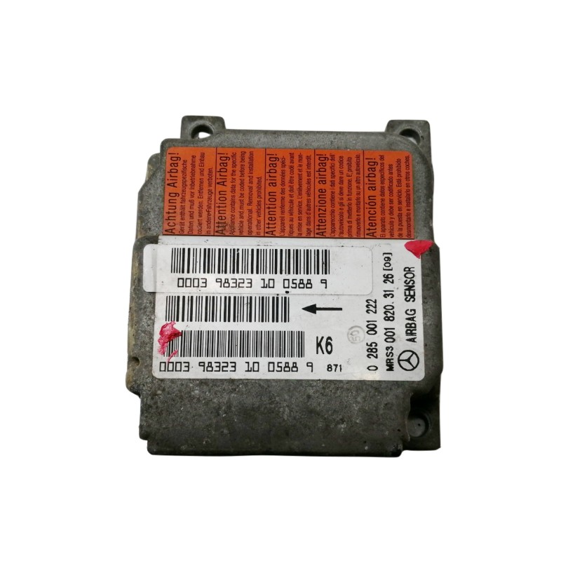 Recambio de centralita airbag para mercedes-benz clase a (w168) 160 (168.033) referencia OEM IAM 0285001222  