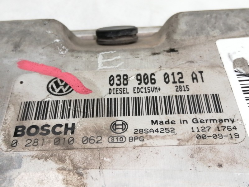 Recambio de centralita motor uce para seat toledo (1m2) 1.9 tdi referencia OEM IAM 038906012AT  