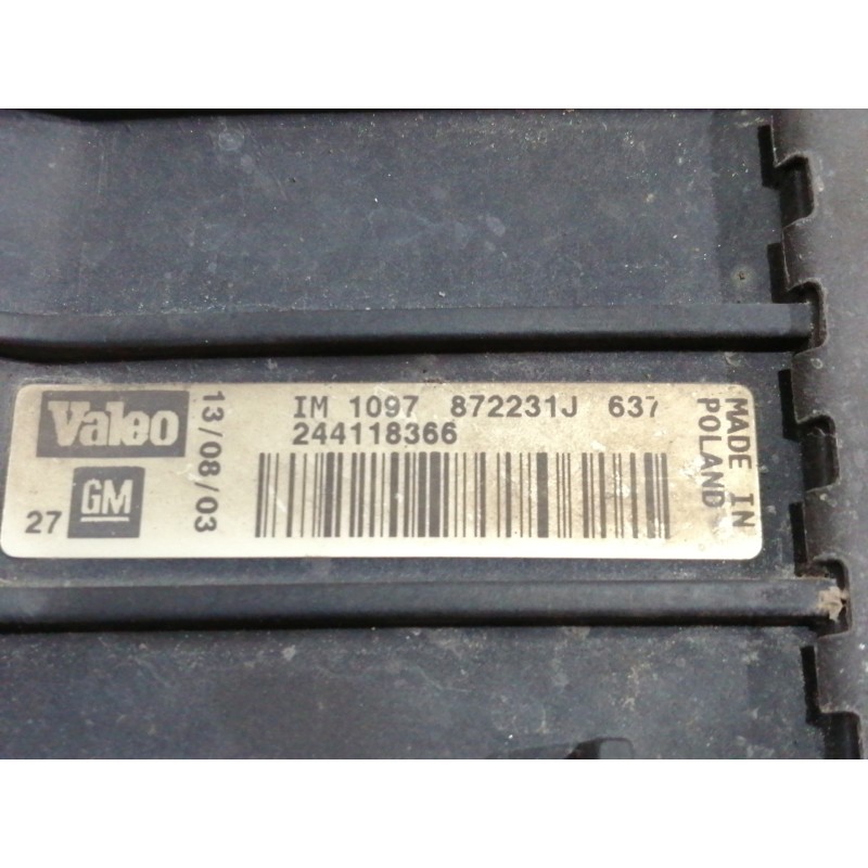 Recambio de intercooler para opel vectra c berlina comfort referencia OEM IAM 872231J IM1097 244118366